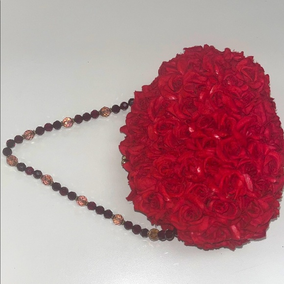 Handbags - Elegant Red Rose Evening Clutch Bag